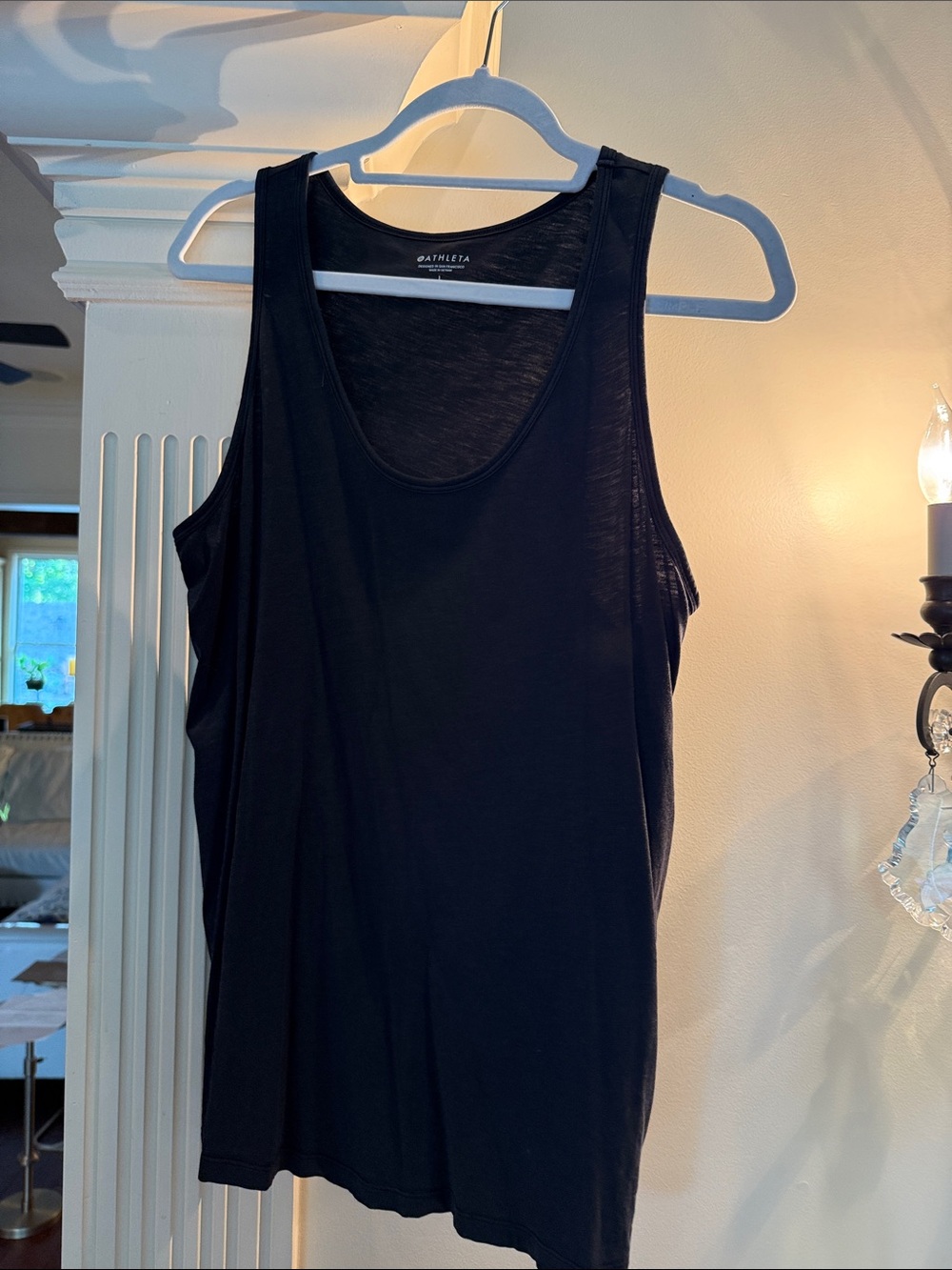 Athleta Black Scoop Neck Tank Top